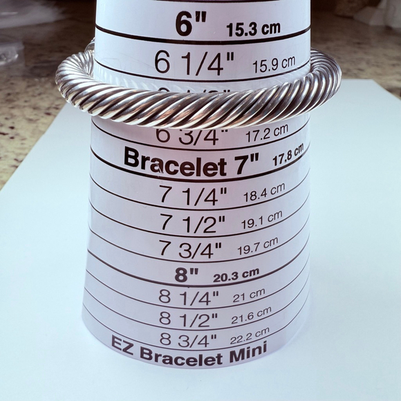 14K Gold Renaissance Ruby & Spinel Cable Cuff Sterling Silver 925 Bracelet - Picture 10 of 11